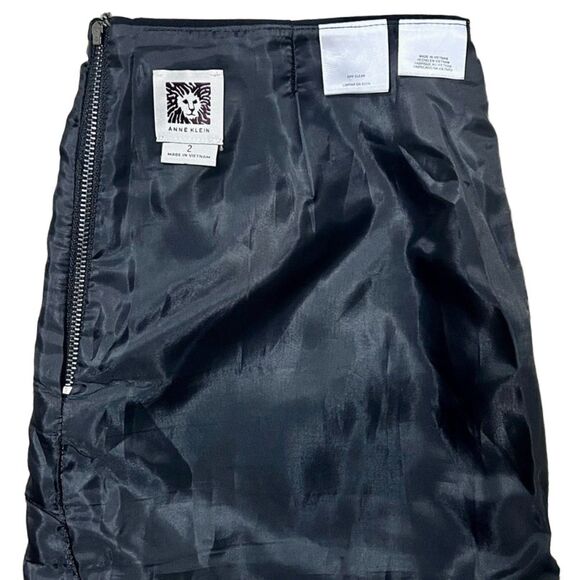 Anne Klein Black Suit Skirt Size 2 - Picture 11 of 14